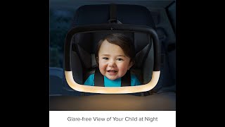 Munchkin Brica Night Light Pivot Baby in-Sight Adjustable Car Mirror Review