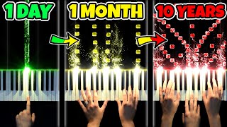 1 DAY vs 10 YEARS of PIANO