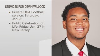 Celebration of life for UGA football player Devin Willock