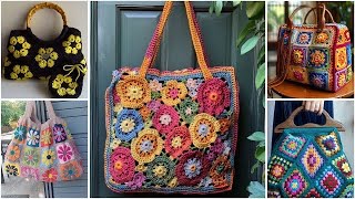 Most beautiful crochet flower 🌼 pattern bag/handbag/ shoulder bag designs