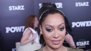LA LA ANTHONY and ANDY BEAN at the 'Power' NYC premiere