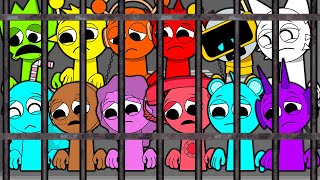 ALL SERIES INCREDIBOX SPRUNKI IN PRISON! 12 SAD JAIL STORIES Cartoon Animation