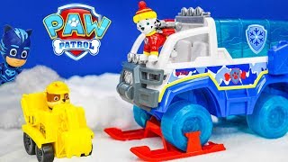 Paw Patrol Snow Patrol Artic Vehicle with Pj Masks toys