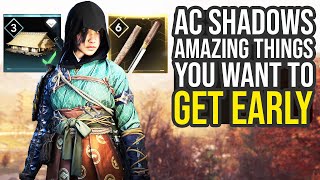 Amazing Things You Want To Get Early In Assassin's Creed Shadows... (AC Shadows Tips And Tricks)