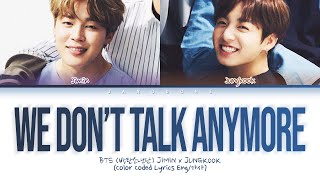 JIMIN & JUNGKOOK (지민 & 정국) - "We Don’t Talk Anymore pt.2" (Color Coded Lyrics Eng/가사)