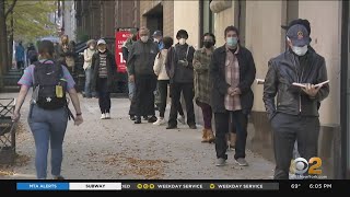 New Yorkers Waiting In Long Lines To Get Tested For COVID-19