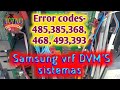 Error codes 485/385/368/468/493/393 how to solve Samsung vrf DVM'S sistemas