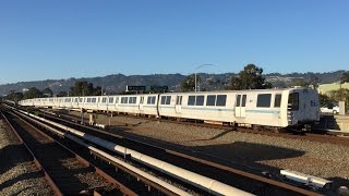 Bay Area Rapid Transit [BART] Evening Rush Hour Trains @ MacArthur Station (7/27/15)