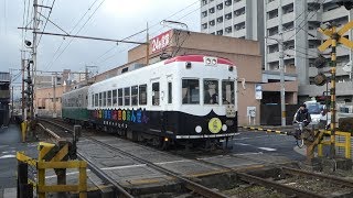 京福電気鉄道モボ101形パトトレイン 西院～四条大宮 Randen Type MoBo101 Tramcar