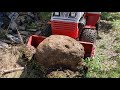 How to Move a Big Rock Boulder with a Tractor