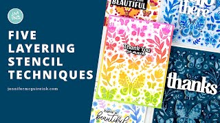 5 Layering Stencil Techniques! [Easy \u0026 Impactful]