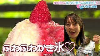 元AKB48松井咲子、この夏行きたい！おいし～いかき氷を堪能します【おとな散歩】