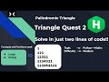 Triangle Quest 2 | [HackerRank] | Python | One Line Solution