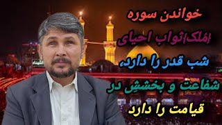 خواندن سوره [مُلک]ثواب احیای شب قدر را دارد،شفاعت و بخشش در قیامت را دارد