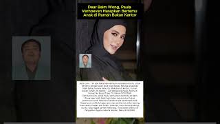 Dear Baim Wong, Paula Verhoeven Harapkan Bertemu Anak di Rumah Bukan Kantor #paulaverhoeven