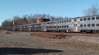 00030 VRE MP36 Commuter Train near Fredericksburg, VA  2023