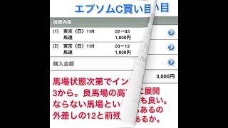 エプソムカップ・函館スプリントステークス予想