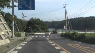 Japan National Route45 360p drive：Minamisanriku（Utatsu→Shizugawa ）