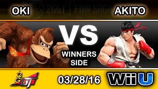 2GGT: FOW Saga - SCB | Oki (Donkey Kong) Vs. 2S | Akito (Rya) Winners Side - Smash Wii U