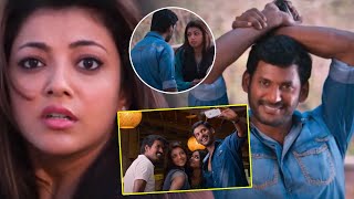 Vishal Flirting With Kajal Aggarwal Love Scene || Jayasurya Telugu Movie || Telugu Super Hit Movies
