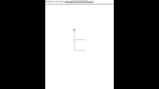 Python Turtle - Draw letter E