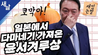 [재밌는 짤] 일본에서 다마네기 가져온 윤석열