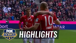 Arjen Robben nets equalizer for Bayern Munich | 2016-17 Bundesliga Highlights
