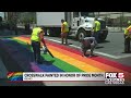 Reno crosswalk painted for Pride Month