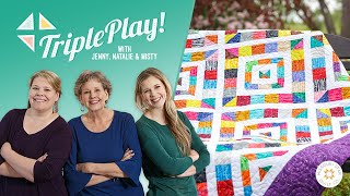 Triple Play: 3 New Foundation Paper Piecing Quilts with Jenny Doan of Missouri Star (Video Tutorial)