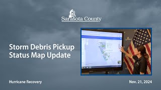 Sarasota County Solid Waste Storm Debris Map Update: Nov. 21, 2024