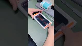 Phone Screen protector Applying Glass Process #shorts