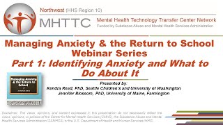 Part 1: Anxiety & School - Identifying Anxiety and What To Do About It