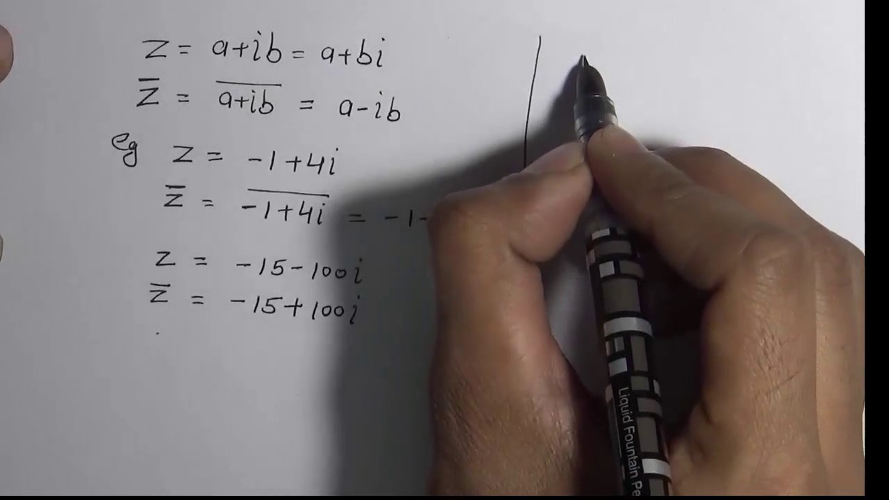 Complex Conjugate - How To Find Conjugate Of A Complex Number (hindi ...