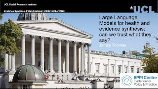 Large Language Models for health and evidence synthesis: can we trust what they say?