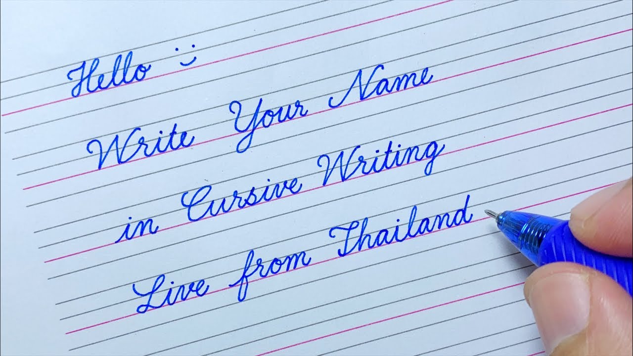 How To Write Your Name In Cursive Letters Infoupdate Org How To Write Your Name In Cursive Letters Infoupdate Org