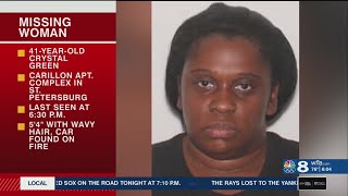 St. Pete woman missing after police find her car on fire