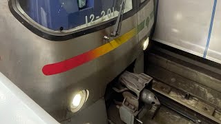 【貴重な3色LED車】都営大江戸線12-000形12-201F練馬駅発車【今年度廃車予定】