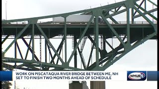 Work on Piscataqua River Bridge between Maine, NH set to finish ahead of schedule