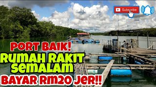 Bermalam di rumah rakit pekan Golden Heritage Leisure Tg gosong  - VLOG #08 /  renew lesen MJ