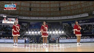 WKBL 2017 올스타전 - 올스타전 나윤정X이주연X이소정 특별공원 -캐롤\u0026까탈레나 .20171224