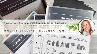 Tips For New Stampin’ Up! Stamp & Die Set Packaging
