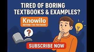 Welcome to Knowilo: Learning Beyond the Textbook