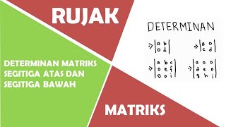 RUJAK ~ Determinan Matriks Segitiga Atas dan Segitiga Bawah