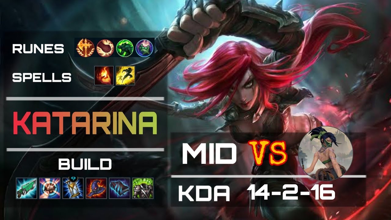 Wild Rift Katarina Gameplay VS Akali | Wild Rift Katarina Build & Runes ...