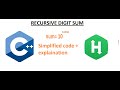 Recursive Digit Sum hackerrank code