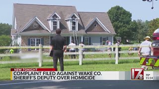 Complaint filed against Wake Co. Sheriff's deputy over Garner homicide