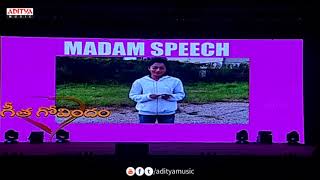 Rashmika Mandanna Speech Special AV @ Geetha Govindam Success Celebrations Live || Vijay Devarakonda