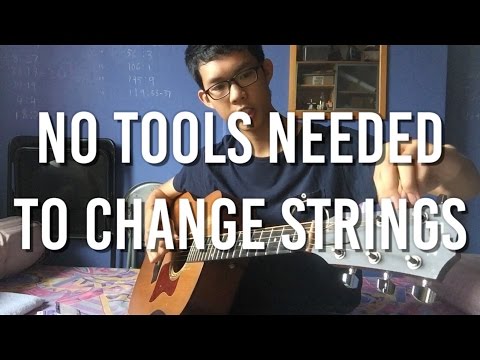 HOW TO Change Your Guitar Strings WITHOUT Any Tools HOW TO Change Your Guitar Strings WITHOUT Any Tools