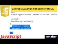 Calling JavaScript Function in HTML | JavaScript