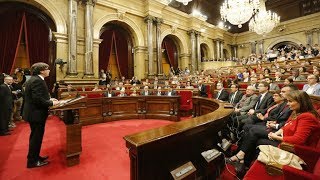 La compareixença de Carles Puigdemont al Parlament